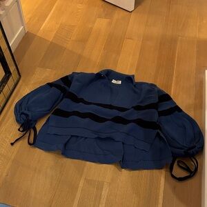 Sonia Rykiel Blue and Black Sweater